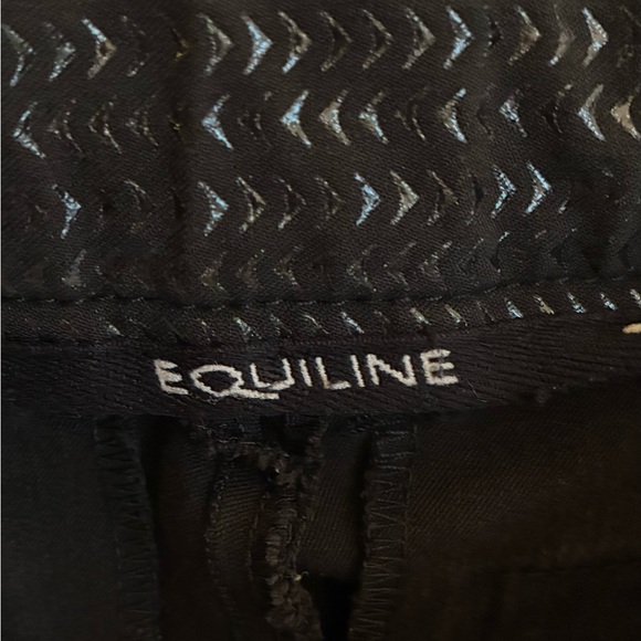 Women Equiline black riding breeches with full seat grip. Size IT 42. - Picture 6 of 8